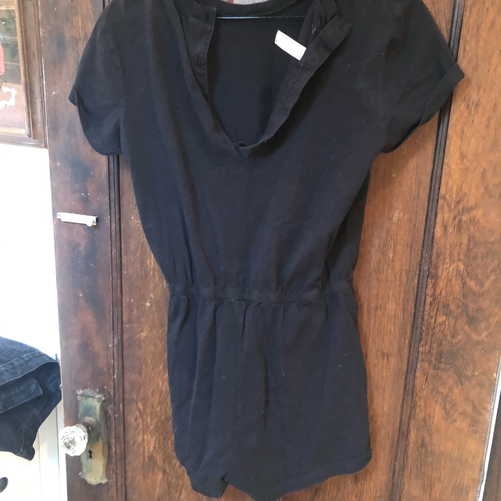 American Apparel black basic romper